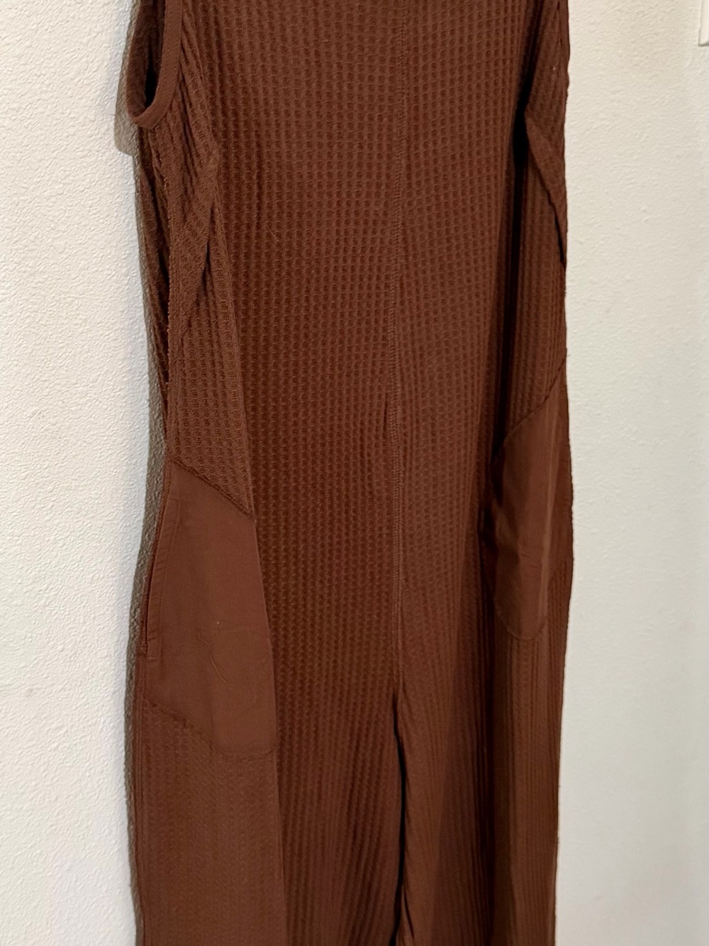 Zenana Outfitters Brown Ribbed Sleeveless Jumpsuit -Brown NWOT - Picture 3 of 14